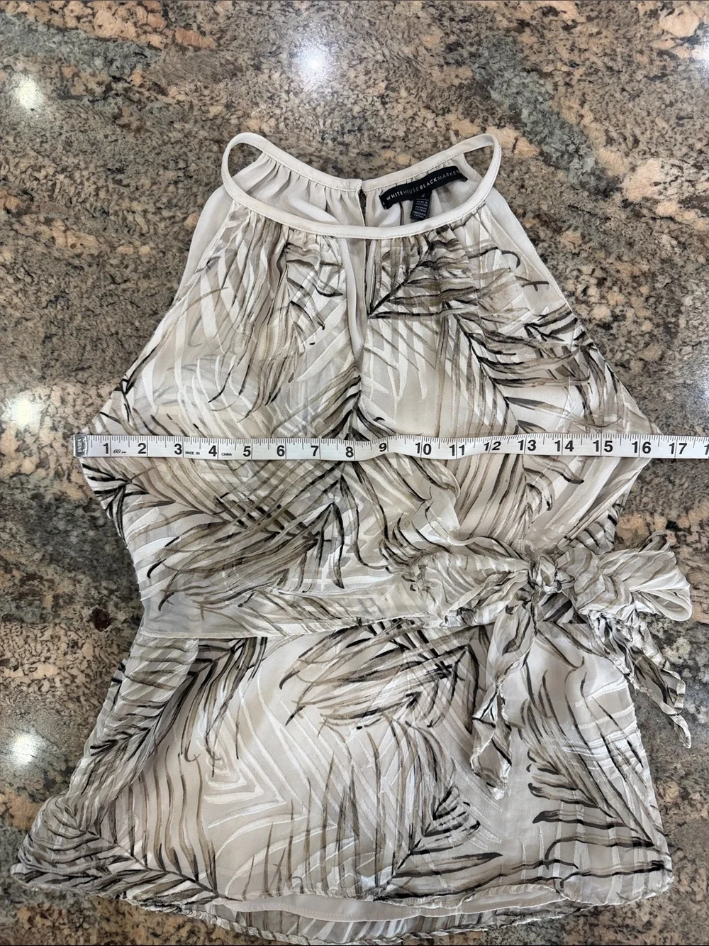 White House Black Market Soft Cream Blouse